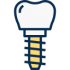 dental implant icons